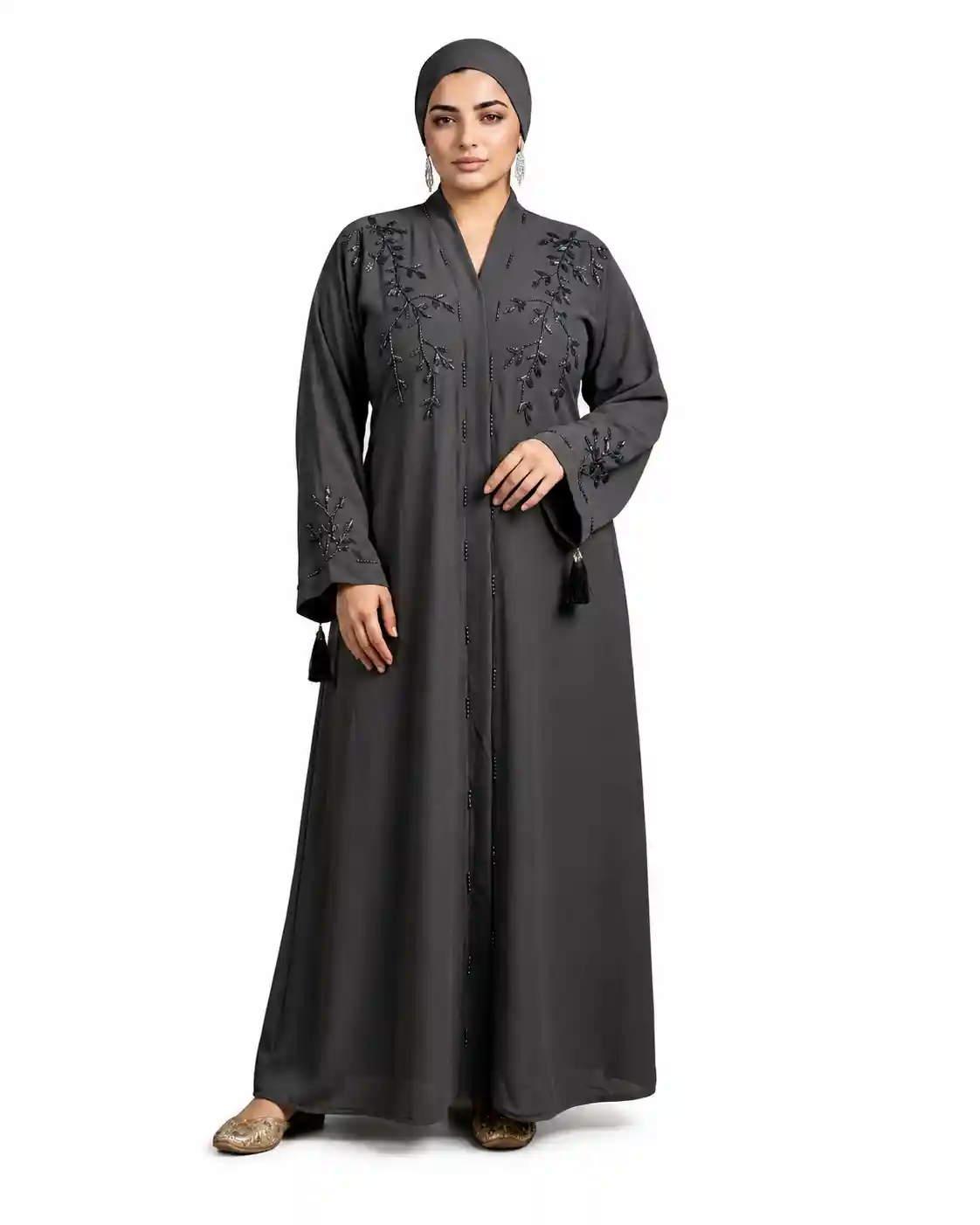 Premium Zoom Crinkle Front Open Abayah by Q&S Islamic Store