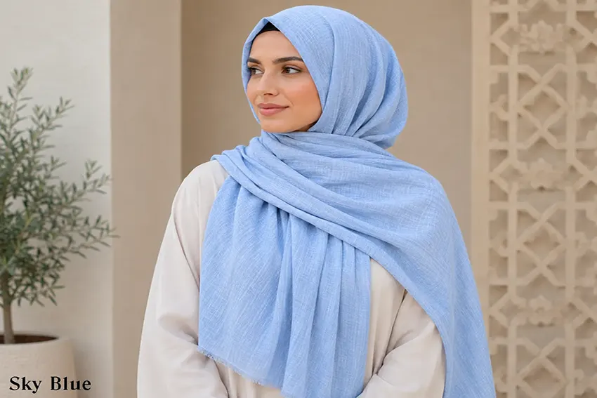 Mauve Beautiful Soft Georgette Striped Front Open Abayah by Q&S Islamic Store